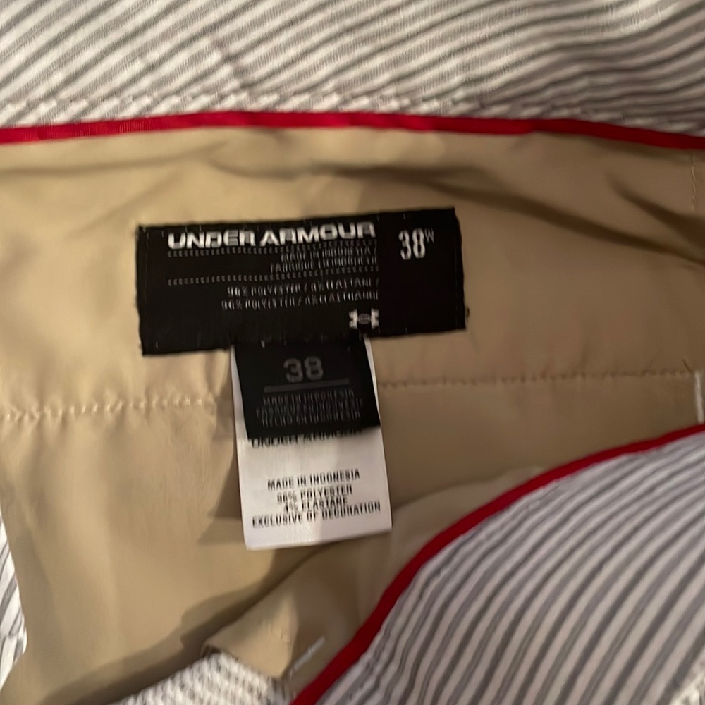 Pinstripe under armour Golf Shorts size 38
